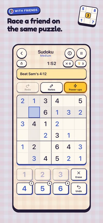 Challenging a friend to beat a time